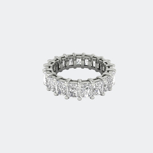 5.70CTW Radiant Cut Prong Set Eternity <b>Ring</b> - Product Image 5