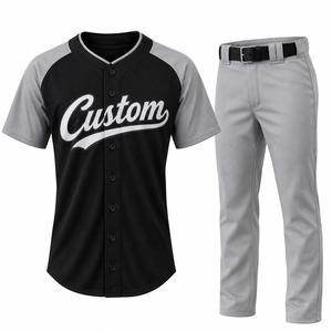 Conjunto de Pantalones y Camiseta de Béisbol Personalizados al por Mayor para Hombre, Uniforme de Béisbol Masculino, Poliéster que Absorbe la Humedad, Suministro OEM — 102 caracteres - Product Image 1