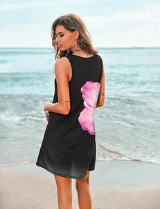 Vestido Hawaiano Tropical para Mujer, Estampado Floral, Corte Holgado, Vestido de Playa para Vacaciones de Verano - Product Image 3