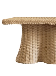 Table basse moderne à hauteur réglable en bois de haute qualité avec finition naturelle pour salon, utilisation intérieure/extérieure - Product Image 5