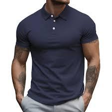 เสื้อเชิ้ตแขนสั้นผู้ชายพรีเมียม ผ้าเจอร์ซีย์โพลีเอสเตอร์อย่างดี สวมใส่สบาย ทรงปกติ ไม่เป็นขุย - Product Image 2