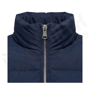 Hooded Quilted Waterproof <b>Bubble</b> Jacket Black Full Sleeve Winter Windproof Cotton Shell Knitted Fabric Polyester Filling Stand - Product Image 4
