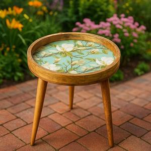 Mesa de Centro de Madera Ecológica Hecha a Mano con Acabado Natural - Product Image 3