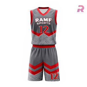 Custom Printed Sublimated Basketball Uniforms 100% <b>Polyester</b> High Quality Logo Design Professional Plus Size Breathable Sports - Product Image 3