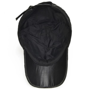 Gorras de Béisbol 2026 Primavera, Cuero Genuino de Piel de Oveja, 55-61CM, Gorras Negras para Hombre, Estilo Casual Urbano, Gorras Dad Hat - Product Image 4