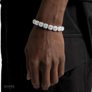 Chaîne et bracelet cubains de luxe Hip Hop Miami avec moissanite VVS1 en argent 925 certifié - Product Image 4
