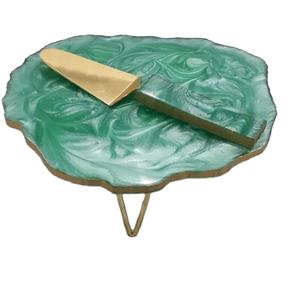 Base para Pastel de Resina Artesanal, Ecológica, Resistente al Calor, Personalizable, con Aspecto Pulido, Presentación Elegante para Fiestas Especiales - Product Image 1