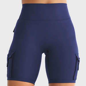 Latest Design Custom Breathable Quick Dry <b>Women's</b> Training Gym Workout Polyester Spandex Stretchable Gym <b>Shorts</b> Wholesale - Product Image 2