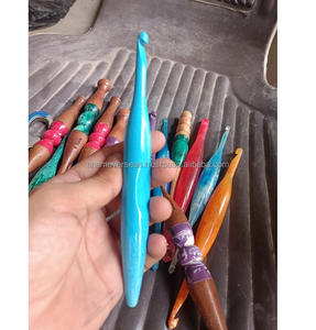 Crochets en résine de luxe faits à la main, outils lisses pour le fil à crocheter pour projets de crochet - Product Image 5