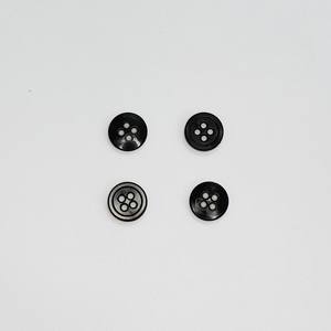 Botones Redondos de Plástico de Bajo Precio con 4 Agujeros, Botones de Resina de 15 mm, Botones Planos de R-PET Hechos en Vietnam - Product Image 2