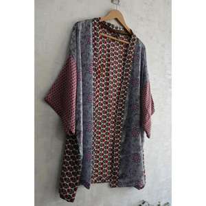 Bata Kimono de Seda Hecha a Mano para Mujer, Camisón Corto Estampado, Bata de Novia Sexy para Boda, Ropa de Dormir de Lujo - Product Image 4