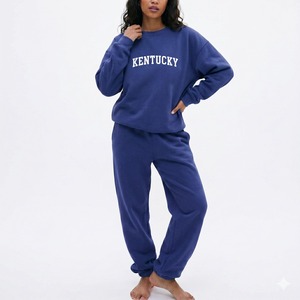 Professional High Quality Women Autumn Winter Sweat <b>Set</b> Soft Fleece Crewneck and Jogger Pants Outfit Tracksuit <b>Set</b> - Product Image 5