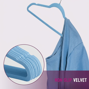 New Creative Heavy Duty Flexible Eco-Friendly Single Tier Tie Hanger Velvet Non-slip Wardrobe Bag <b>Tools</b> Pavico Vietnam Factory - Product Image 2