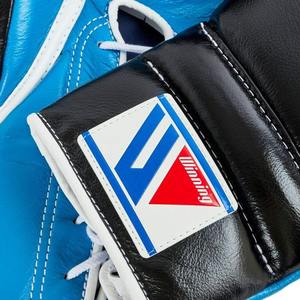 Guantes de Boxeo de Piel Auténtica de Primera Calidad, Más Vendidos, con Cordones, Color Azul Cielo y Negro, Personalizados - Product Image 5