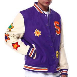 Chaqueta Varsity de Béisbol para Hombre, Estilo Vintage de Alta Calidad, para Otoño e Invierno, con Bordado en Lona, Diseño Elegante y Urbano - Product Image 2