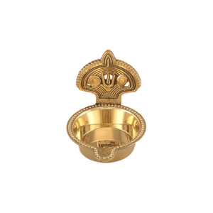 Big Kamakshi Tilak <b>Brass</b> Diya Traditional Pooja <b>Oil</b> <b>Lamp</b> for Home Temple & Prayer - Product Image 2