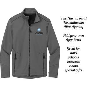 J921 Vestes softshell à broderie personnalisée pour hommes 2025 individualisées avec logo en cuir véritable Taille XS - Product Image 3