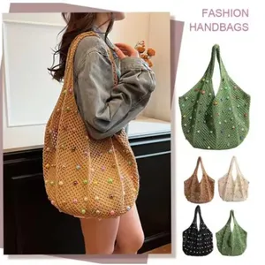Bolso Tote de Cuero Genuino Tejido a Mano, Bolso de Compras de Moda para Mujer, Bolso de Hombro de Gran Capacidad, Diseño de Lujo, Tipo Cesta - Product Image 5