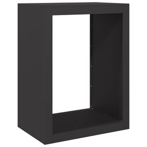 Support à bois de chauffage en acier noir 23.6x15.7x31.5 pouces, accessoire pour cheminées - Product Image 6
