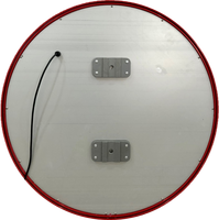 Rambu Lalu Lintas LED Tenaga Surya AllSpec, Lampu LED Putih Hangat Warna Merah Diameter 670mm Bentuk Kustom, KECEPATAN TERBATAS 50 Jalan Raya