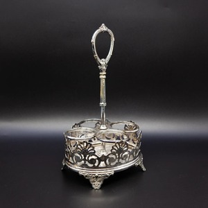 Luxury Tray Base Designer Silver Spices Seasoning Set Premium Tableware For Stylish Guest Serving And Dining From India - Product Image 3