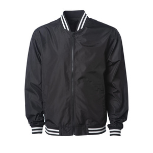 Chaqueta Bomber Ligera Personalizada de Tela de Poliéster con Cierre de Cremallera, Chaqueta Impermeable de Alta Calidad al por Mayor - Product Image 1