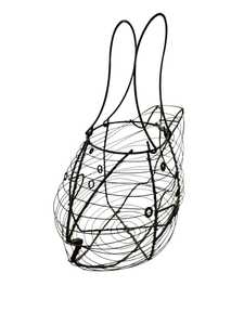 Portable Iron <b>Egg</b> Gathering <b>Basket</b>, Strong Wire Frame with Grip Handle - Product Image 2