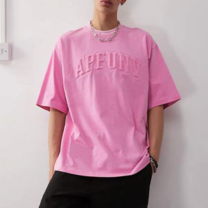 Camiseta Unisex Personalizada 2026, 100% Algodón Tejido, Diseño Personalizado con Relieve, Ropa Urbana para Hombre, Logotipo Personalizado, OEM, Marca Privada de Alta Calidad - Product Image 3