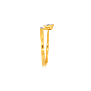 Bague élégante en or jaune 14 carats avec diamants de 0,50 ct, coupe ronde, bague de fiançailles pour femme, idée cadeau de bijoux fins - Product Image 4