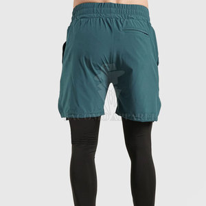 Running <b>Long</b> Length Awrah <b>Shorts</b> For <b>Men</b> With Flexible Fabric And Full Coverage For Training And Daily Activities - Product Image 2