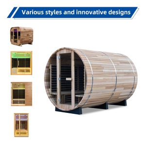Sauna de vapor infrarroja híbrida de madera <span class=keywords><strong>para</strong></span> exteriores de barril tradicional al por mayor 3 ~ 9kw <span class=keywords><strong>para</strong></span> uso doméstico - Product Image 6