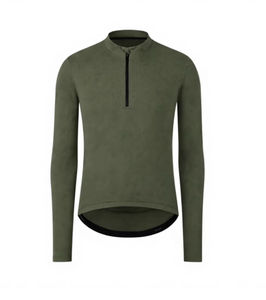 PROFIT SPORTS Maillot de Ciclismo para Hombre, Manga Larga, Transpirable, de Secado Rápido, Ligero, Tejido que Absorbe la Humedad, Poliéster, Estampado Frontal - Product Image 1