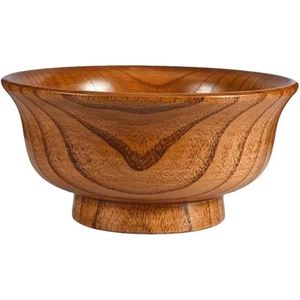 Ensemble de bols en bois massif faits à la main, grands et écologiques, pour la cuisine, pour servir salades, soupes et collations sur la table à manger - Product Image 5