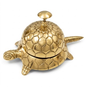 Campana de Servicio de Diseño Vintage Ornamentado con Sonido Nítido, Accesorio de Escritorio Artesanal Único y Regalo Coleccionable para Hotel - Product Image 5
