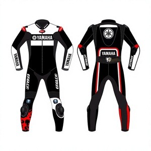 Traje de Motociclismo de Piel de Vacuno/Canguro Ramaha Cyclo, Mono de Carreras, Traje de Motociclista con Protección OEM CE - Product Image 1