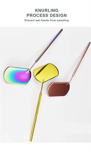 Morje Surgical Customized Stainless Steel <b>Magnifying</b> Wall Mounted <b>Mirror</b> <b>Makeup</b> Tools Logo Matte Finish for Lash Extension Use - Product Image 2