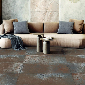 Carreaux de céramique métalliques 600x1200 effet acier, carreaux muraux grand format, carreaux décoratifs pour projets de matériaux de construction en gros - Product Image 1