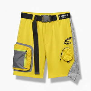 2024 Men's Casual Cotton Shorts Lightweight Breathable Solid Pattern Best Selling Loose Fit Design <b>Elastic</b> Waist Closure Digital - Product Image 4