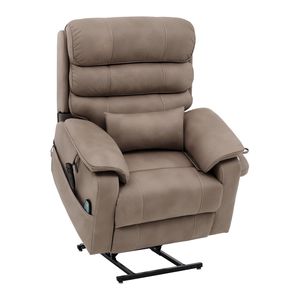 Sillón Reclinable Eléctrico de Doble Motor con Masaje Térmico para Personas Mayores, Portavasos Infinito, Características Confortables - Product Image 1
