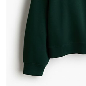 เสื้อสเวตเชิ้ตผู้หญิงทรงโอเวอร์ไซส์ คอวี แขนยาว ทรงหลวม สีพื้น ผ้าถัก 100% คอตตอน สไตล์ฤดูใบไม้ร่วง - Product Image 6