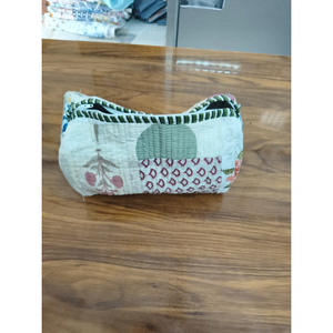 Pochette cosmétique en coton fleuri, taille moyenne, fermeture éclair, style vintage, multifonction, cadeau pour elle - Product Image 2