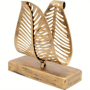Porta Servilletas de Metal Dorado Hecho a Mano de Alta Calidad, Acabado Pulido, Estilo Americano, Diseño Elegante para el Hogar, Restaurante, Bar, Hotel - Product Image 1