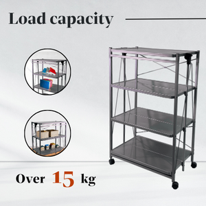 Commercial Kitchen Shelf New Foldable Iron Board with Big Loading Capacity <b>Standing</b> Type for <b>Microwave</b> Oven Use Metal Material - Product Image 3