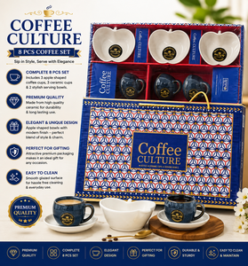 Luxury Black Gold 8-Piece Melamine Serving Set with Printing <b>Gift</b> Box Easy to Wash & Custom Logo for Celebrations and Gifting - Product Image 6