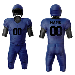 Uniformes de Fútbol Americano Transpirables de Talla Grande, Color Morado Oscuro, Ropa de Equipo, 100% Poliéster, Antibacteriano, Secado Rápido - Product Image 3