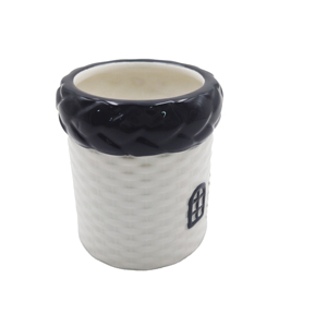 Creative Hand-painted Architectural <b>Ceramic</b> <b>Mug</b> / HANDGRIP Shape Eco-Friendly Matte Finish Party Gift Box - Product Image 2