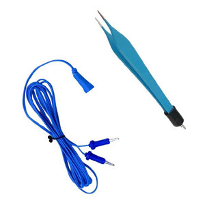 Forceps bipolaires manuels en acier inoxydable avec pointe et revêtement antiadhésifs, conception à baïonnette pour la chirurgie neurologique et cardiaque - Product Image 5