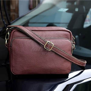 Bolso Bandolera de Hombro Personalizado para Hombre, de Cuero Genuino, con Cierre de Cremallera, Diseño Duradero y Moderno - Product Image 5