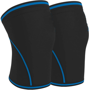 Custom Logo Gym Sports Workout Squats 7mm Weight Lifting Powerlifting Knee <b>Brace</b> Support Pads Compression Sleeves for <b>Men</b> - Product Image 6