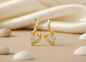 Custom 14k Gold Lab Grown VVS1 Diamond <b>Stud</b> <b>Earrings</b> Manufacturer Minimalist Solitaire <b>Fine</b> Jewelry For Women Wholesale Pair New - Product Image 3